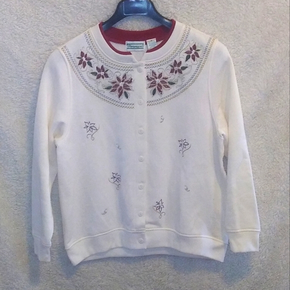 Shenanigans Christmas button up sweater size med - Picture 1 of 2